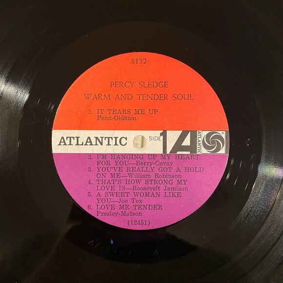 Percy Sledge - Warm & Tender Soul LP vintage vinyl record - Picture 3 of 4